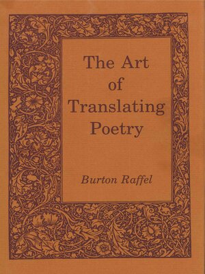 cover image of The Art of Translating Poetry